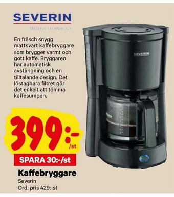City Gross Kaffebryggare erbjuda