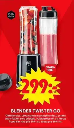 ICA Maxi OBH NORDICA Blender twister go erbjuda