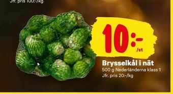 City Gross Brysselkål i nät erbjuda