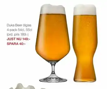Duka Beer ölglas