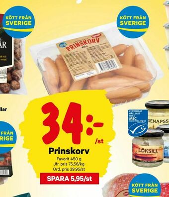 City Gross Prinskorv erbjuda