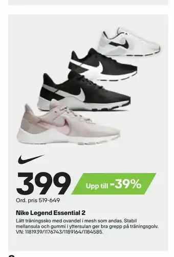 XXL Nike Legend Essential 2 erbjuda