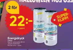 DollarStore Energidryck Celsius erbjuda