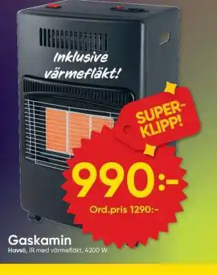 DollarStore Gaskamin erbjuda