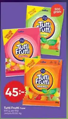 DollarStore TUTTI FRUTTI erbjuda