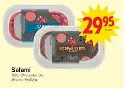Matöppet Salami, SEK 29.95 erbjuda