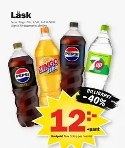 Pekås Läsk, Medlemspris erbjuda