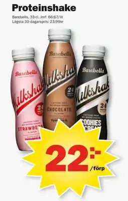 Pekås Proteinshake, SEK 22 erbjuda