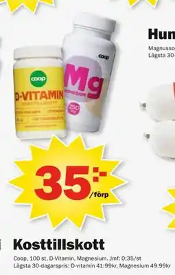 Pekås Kosttillskott, SEK 35 erbjuda