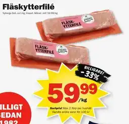 Pekås Fläskytterfilé, Medlemspris erbjuda