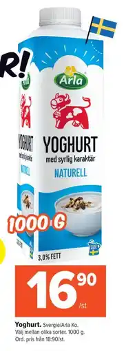Coop Extra Yoghurt, SEK 16.9 erbjuda