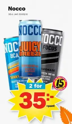 Pekås Nocco, SEK 35 erbjuda
