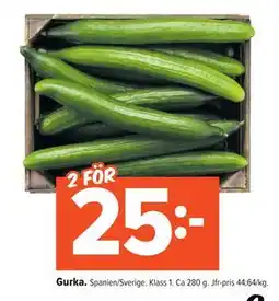 Coop Extra Gurka., SEK 25 erbjuda
