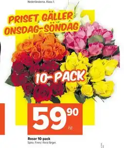 Coop Extra Rosor 10-pack., SEK 59.9 erbjuda