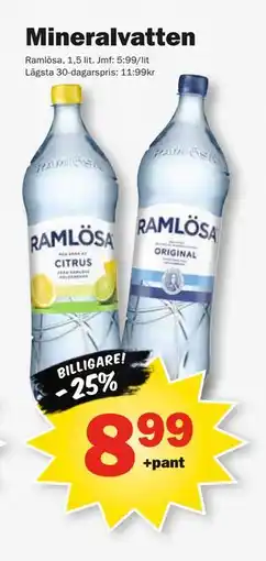 Pekås Mineralvatten, SEK 8.99 erbjuda