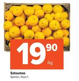 Coop Extra Satsumas, SEK 19.9 erbjuda