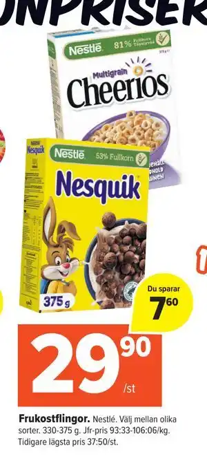 Coop Extra Frukostflingor., SEK 29.9 erbjuda