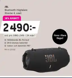 Elon JBL Bluetooth-högtalare Xtreme 4, svart erbjuda