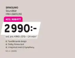Elon SAMSUNG Soundbar HW-LS60D/XE erbjuda