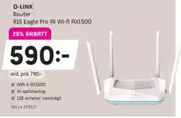 Elon D-LINK Router R15 Eagle Pro Al Wi-fi AX1500 erbjuda