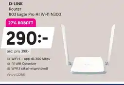 Elon D-LINK Router RO3 Eagle Pro Al Wi-fi N300 erbjuda