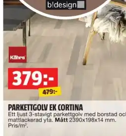 Bauhaus Parkettgolv ek cortina erbjuda
