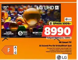 Power LG 4K Smart TV erbjuda