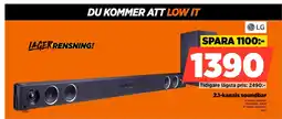 Power LG 2.1-kanals soundbar erbjuda
