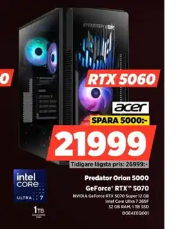 Power ACER Predator Orion 5000 erbjuda