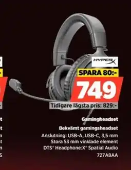Power HYPER Gamingheadset erbjuda