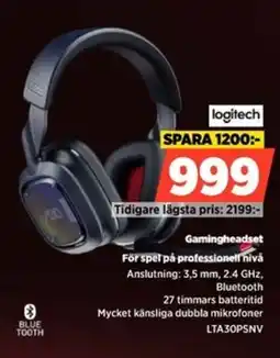 Power LOGITECH Gamingheadset erbjuda