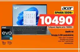 Power ACER Swift 14 erbjuda