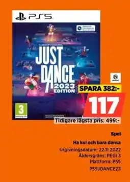 Power Spel ha kul och bara dansa erbjuda