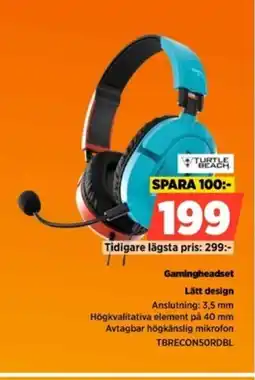 Power TURTLE BEACH Gamingheadset erbjuda