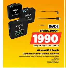 Power RØDE Wireless GO II Bundle erbjuda