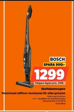 Power BOSCH Skaftdammsugare erbjuda