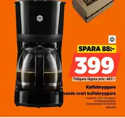 Power Kaffebryggare erbjuda