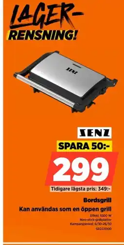 Power SENZ Bordsgrill erbjuda