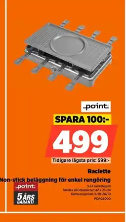 Power POINT Raclette erbjuda