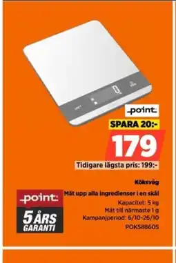 Power POINT Köksvåg erbjuda