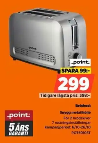 Power POINT Brödrost erbjuda