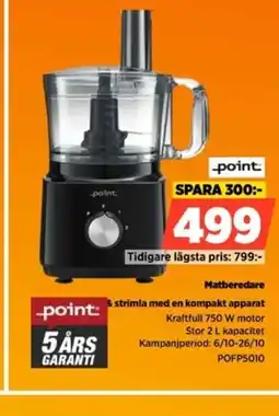 Power POINT Matberedare erbjuda
