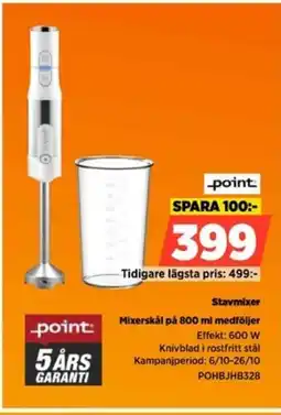 Power POINT Stavmixer erbjuda