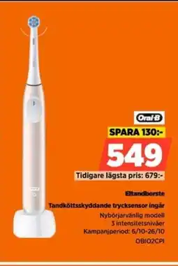 Power ORAL-B Eltandborste erbjuda