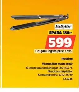 Power BABYLISS Plattȧng erbjuda