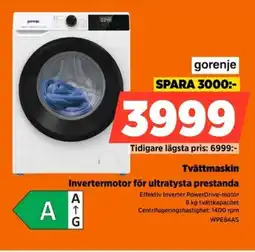 Power GORENJE Tvättmaskin erbjuda