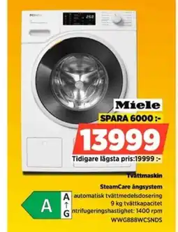 Power MIELE Tvättmaskin erbjuda