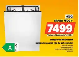 Power AEG Integrerad diskmaskin erbjuda