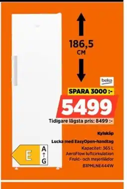 Power BEKO Kylskåp erbjuda