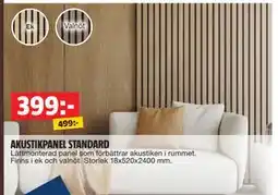 Bauhaus AKUSTIKPANEL STANDARD, SEK 399 erbjuda
